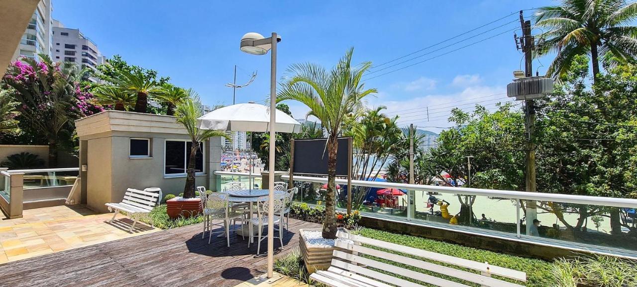 Apto Com Garagem E Lavanderia Em Frente A Praia Guarujá Kültér fotó
