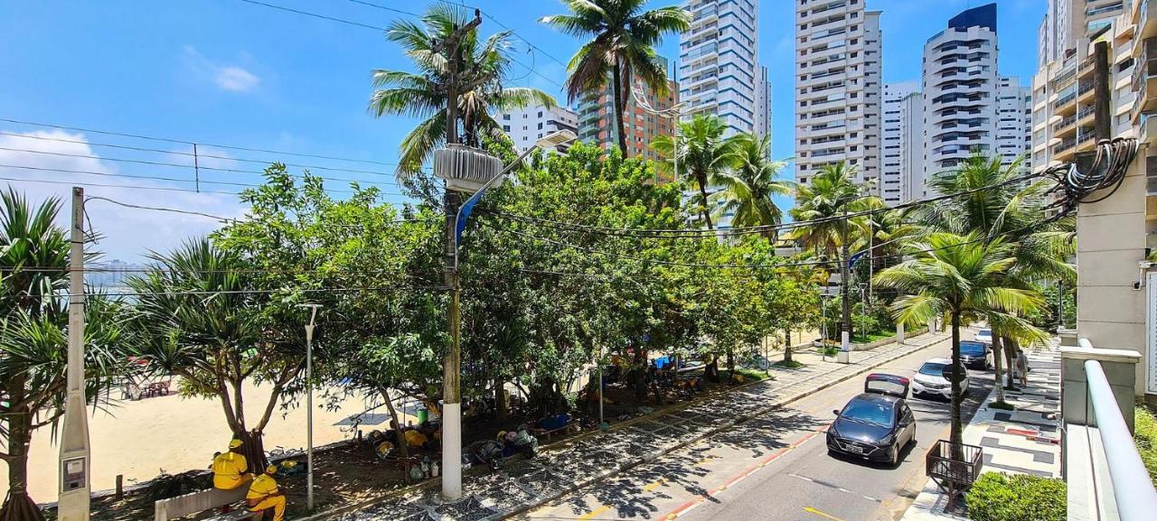 Apto Com Garagem E Lavanderia Em Frente A Praia Guarujá Kültér fotó